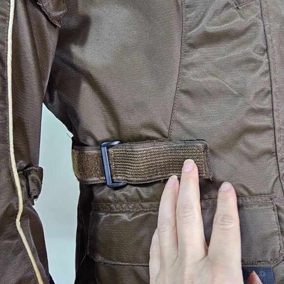 Tourmaster Trinity Series 2 Womens Motorcycle Jacket M Brown Zipout Liner Biker - Picture 6 of 16